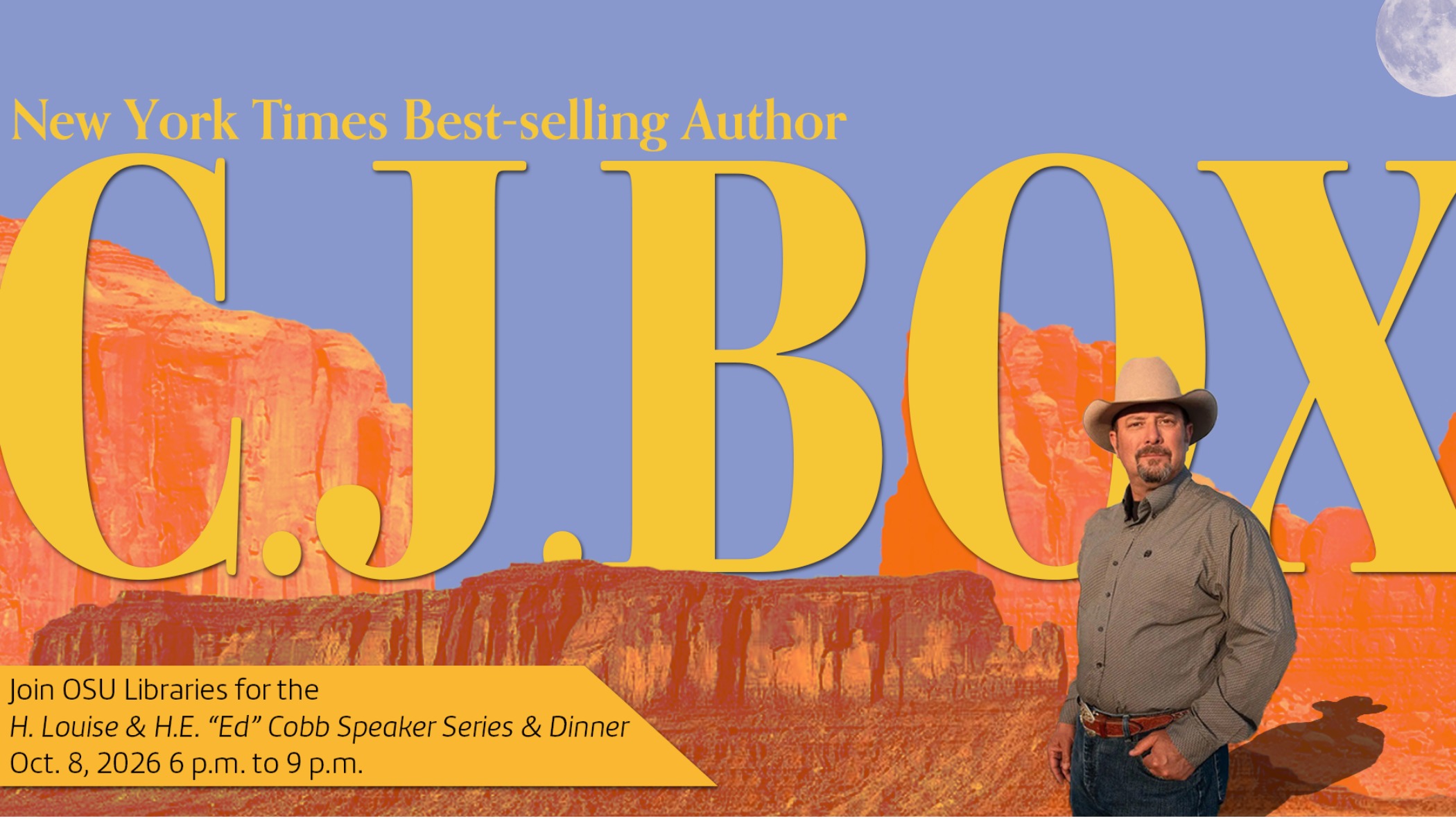 Get to know 2026 Cobb Speaker Series Speaker C.J. Box (image)